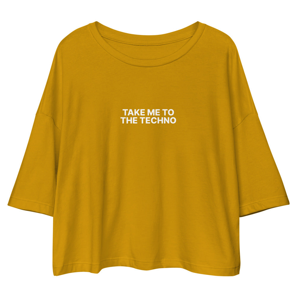 Take Me to the Techno Crop Top